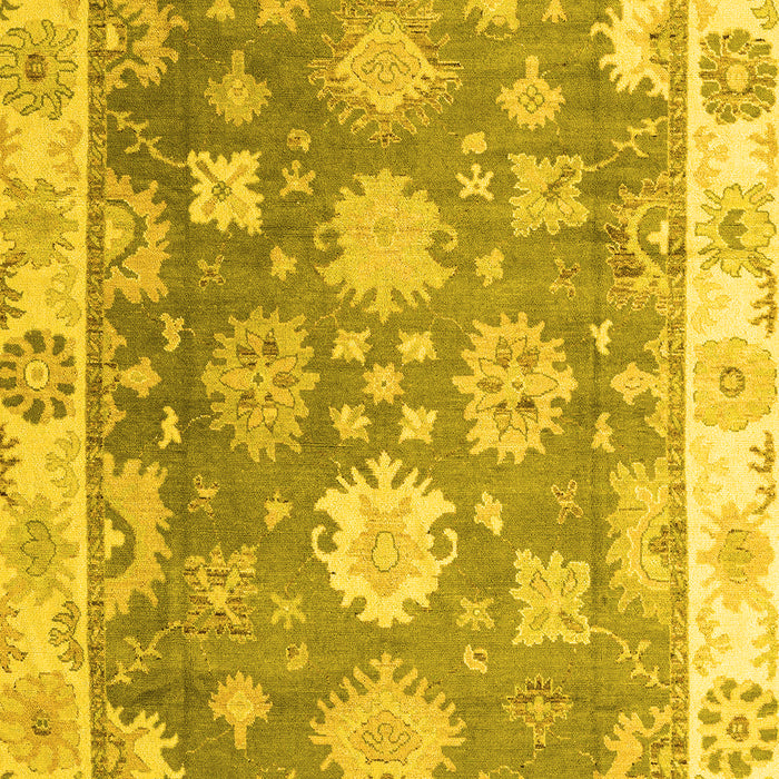 Oriental Yellow Traditional Rug, abs4597yw