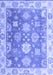 Machine Washable Oriental Blue Traditional Rug, wshabs4597blu