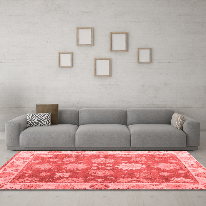 Traditional Red Washable Rugs