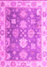 Machine Washable Oriental Pink Traditional Rug, wshabs4597pnk