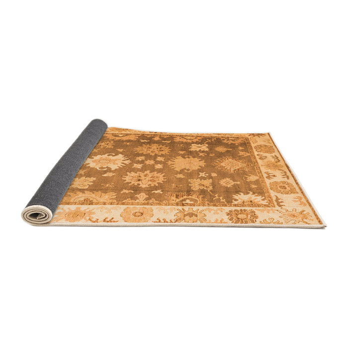 Sideview of Oriental Orange Traditional Rug, abs4597org