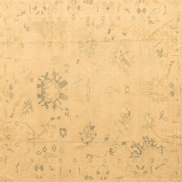 Square Machine Washable Oriental Brown Traditional Rug, wshabs4598brn