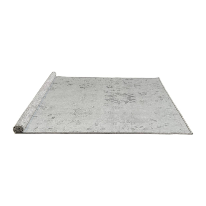 Sideview of Machine Washable Oriental Gray Traditional Rug, wshabs4598gry