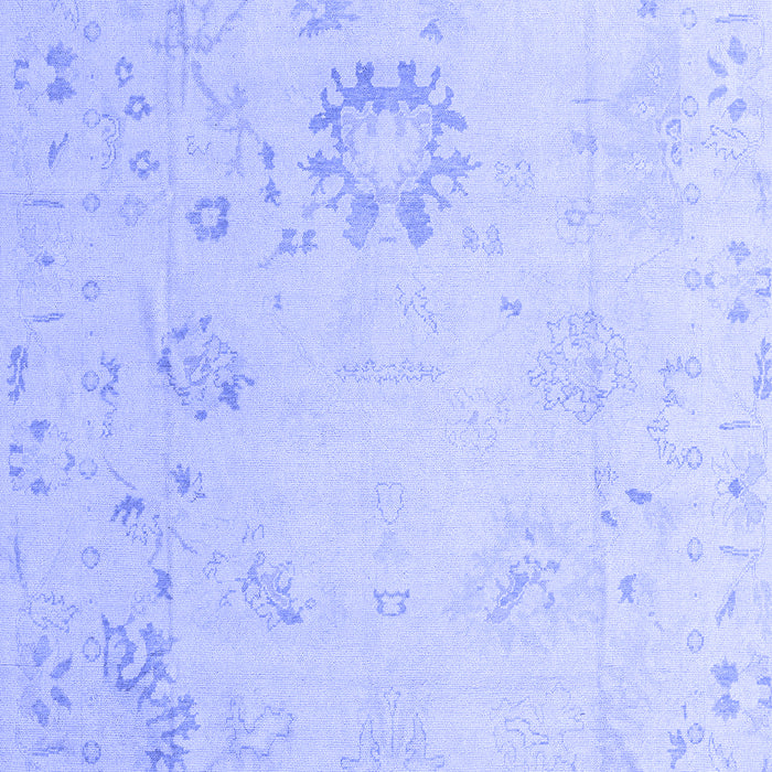 Machine Washable Oriental Blue Traditional Rug, wshabs4598blu