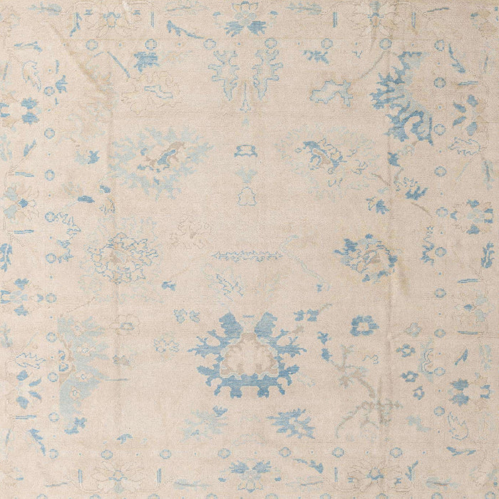 Square Abstract Wheat Beige Oriental Rug, abs4598