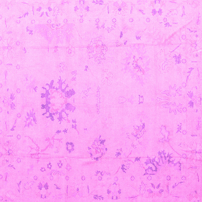 Square Oriental Pink Traditional Rug, abs4598pnk