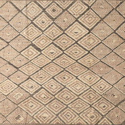 Square Abstract Brown Modern Rug, abs4599