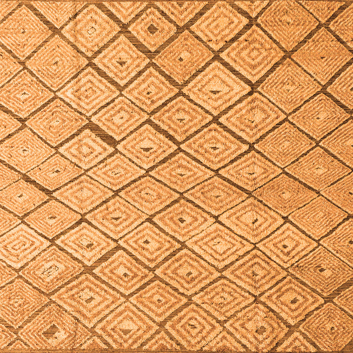 Square Abstract Orange Modern Rug, abs4599org