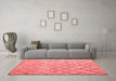 Modern Red Washable Rugs