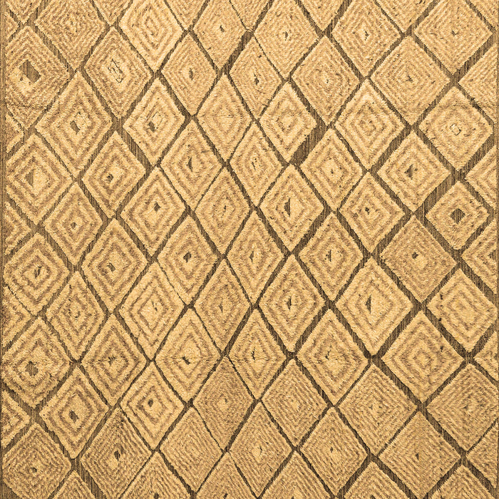 Square Abstract Brown Modern Rug, abs4599brn