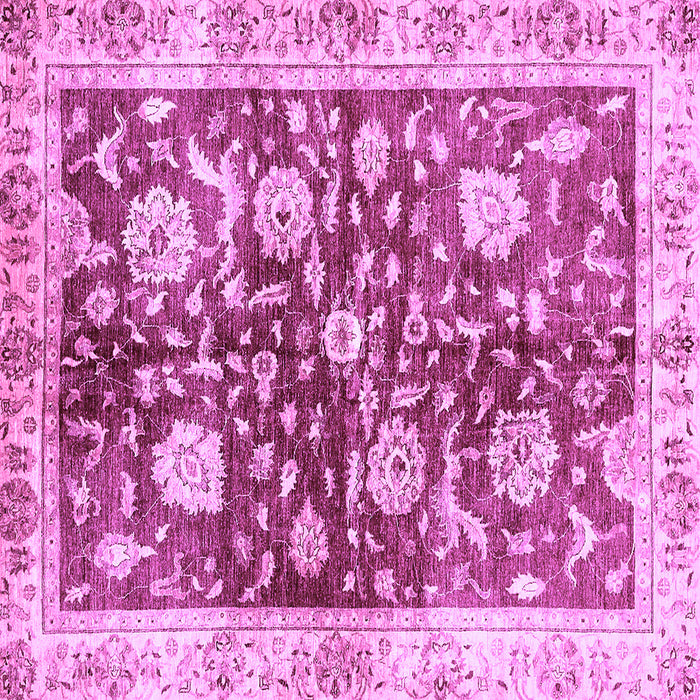 Square Oriental Purple Traditional Rug, abs459pur