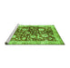 Sideview of Machine Washable Oriental Green Traditional Area Rugs, wshabs459grn