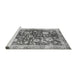 Sideview of Machine Washable Oriental Gray Traditional Rug, wshabs459gry