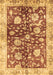 Machine Washable Oriental Brown Traditional Rug, wshabs459brn