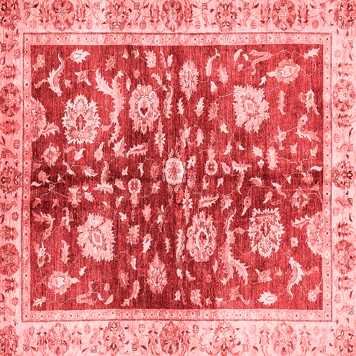 Machine Washable Oriental Red Traditional Rug, wshabs459red