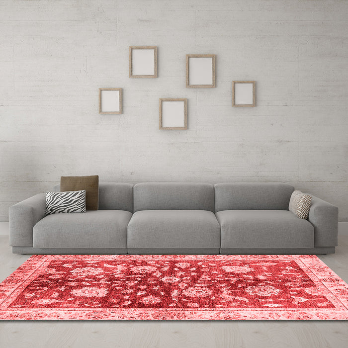 Traditional Red Washable Rugs