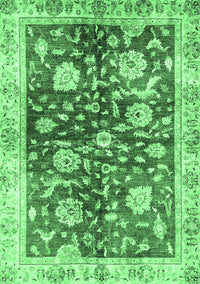 Oriental Emerald Green Traditional Rug, abs459emgrn