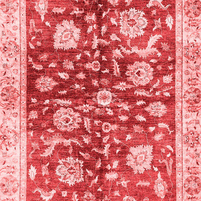 Machine Washable Oriental Red Traditional Rug, wshabs459red