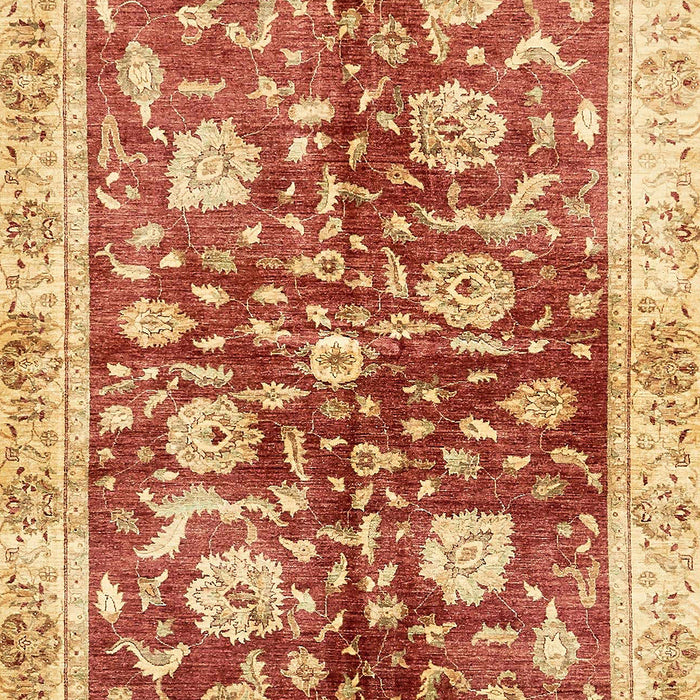 Abstract Chrome Gold Yellow Oriental Rug, abs459