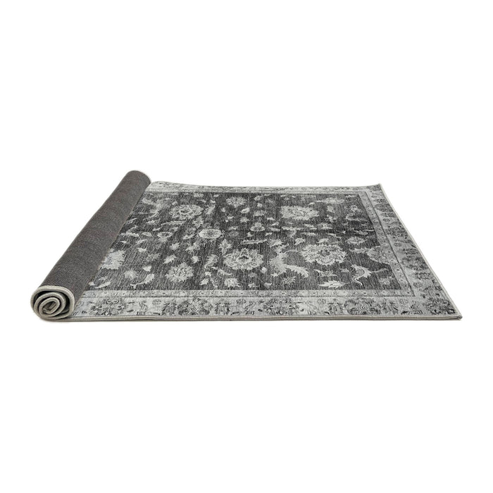 Sideview of Oriental Gray Traditional Rug, abs459gry
