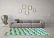 Machine Washable Abstract Light Blue Modern Rug in a Living Room, wshabs45lblu