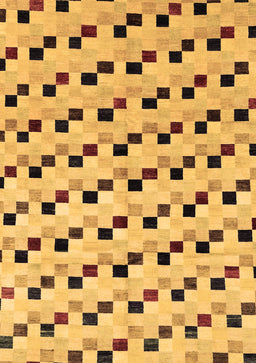 Abstract Brown Modern Rug, abs45brn