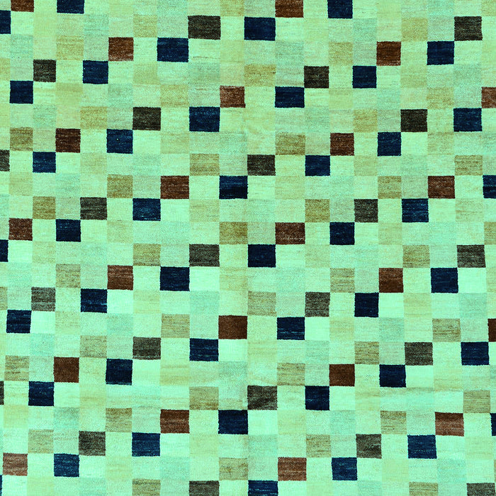 Abstract Turquoise Modern Rug, abs45turq