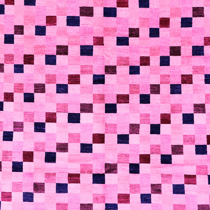 Machine Washable Abstract Pink Modern Rug, wshabs45pnk
