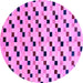 Round Machine Washable Abstract Purple Modern Area Rugs, wshabs45pur