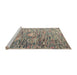 Sideview of Machine Washable Abstract Puce Purple Rug, wshabs4600