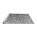 Sideview of Machine Washable Abstract Gray Modern Rug, wshabs4600gry