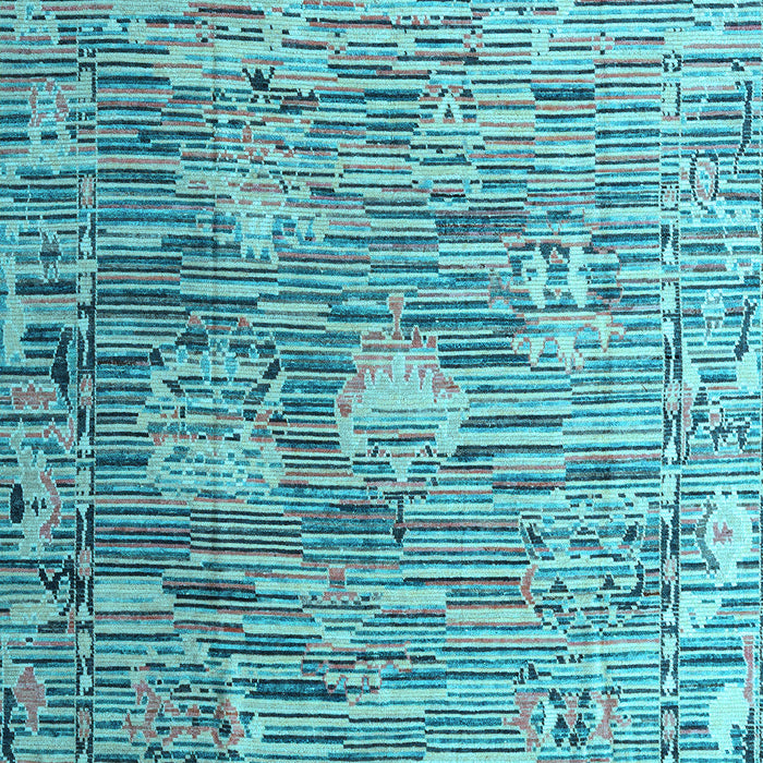 Machine Washable Abstract Light Blue Modern Rug, wshabs4600lblu