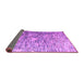 Sideview of Abstract Purple Modern Rug, abs4600pur