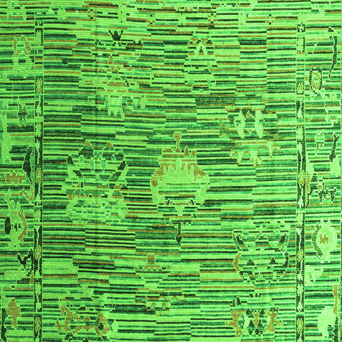 Abstract Green Modern Rug, abs4600grn