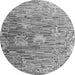 Round Abstract Gray Modern Rug, abs4600gry