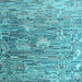 Square Abstract Light Blue Modern Rug, abs4600lblu