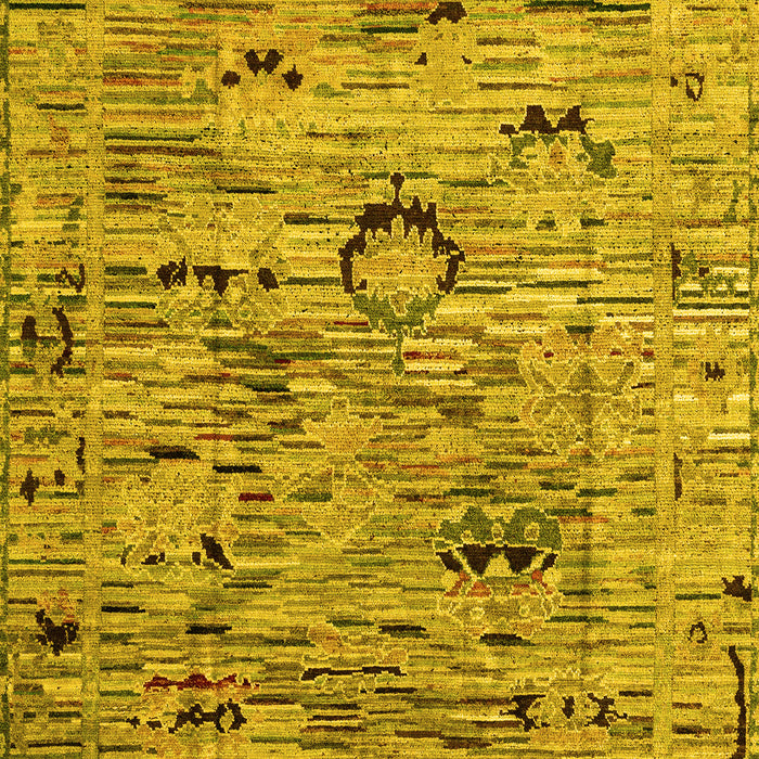 Abstract Yellow Modern Rug, abs4601yw