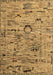 Abstract Brown Modern Rug, abs4601brn