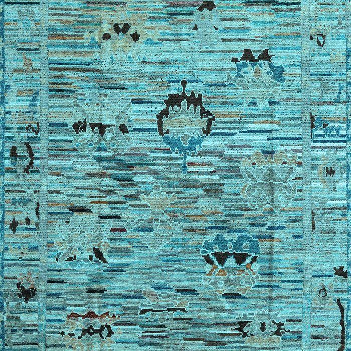 Machine Washable Abstract Light Blue Modern Rug, wshabs4601lblu