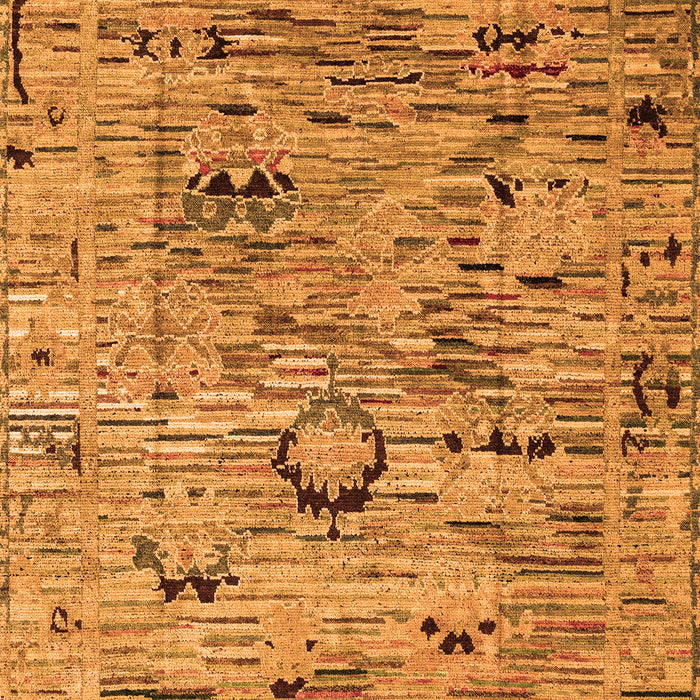 Machine Washable Abstract Orange Modern Area Rugs, wshabs4601org