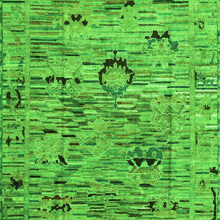 Machine Washable Abstract Green Modern Area Rugs, wshabs4601grn