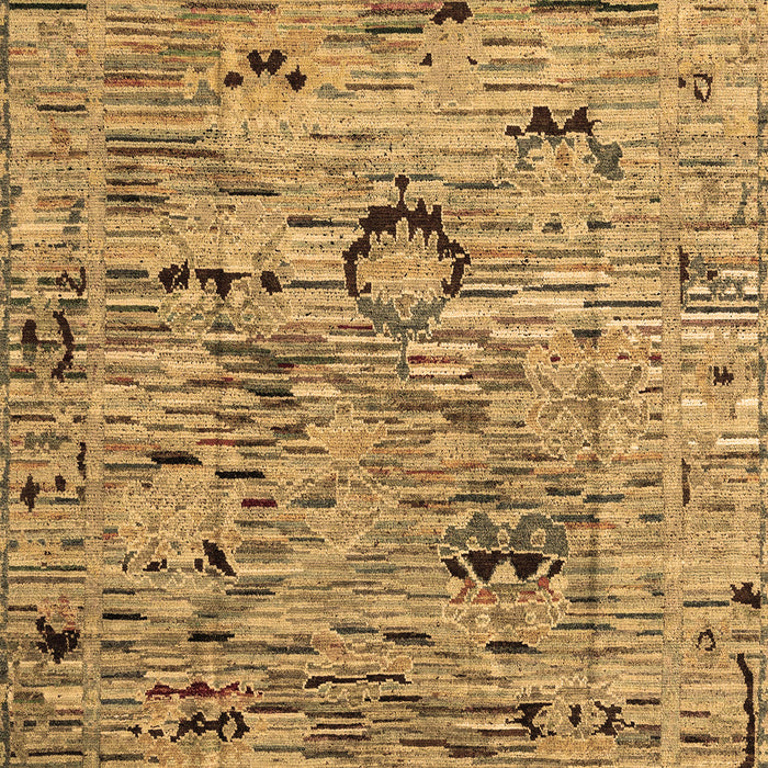 Machine Washable Abstract Brown Modern Rug, wshabs4601brn