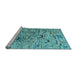 Sideview of Machine Washable Abstract Light Blue Modern Rug, wshabs4601lblu