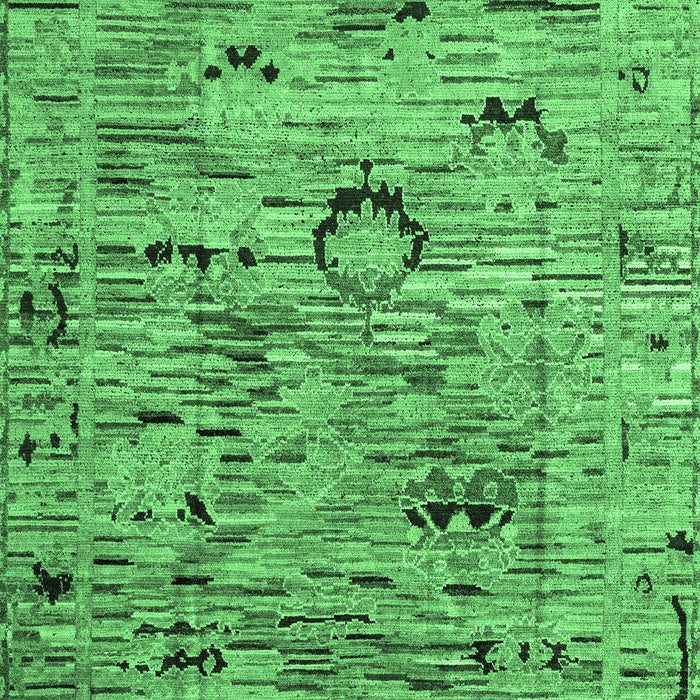 Machine Washable Abstract Emerald Green Modern Area Rugs, wshabs4601emgrn
