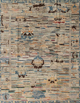 Abstract Light French Beige Brown Modern Rug, abs4601