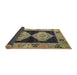 Sideview of Abstract Taupe Brown Modern Rug, abs4602