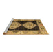 Sideview of Machine Washable Abstract Brown Modern Rug, wshabs4602brn