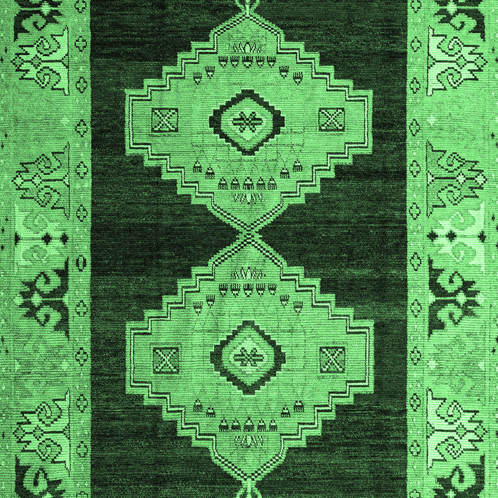 Machine Washable Abstract Emerald Green Modern Area Rugs, wshabs4602emgrn