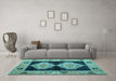 Machine Washable Abstract Light Blue Modern Rug in a Living Room, wshabs4602lblu