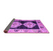 Sideview of Abstract Purple Modern Rug, abs4602pur